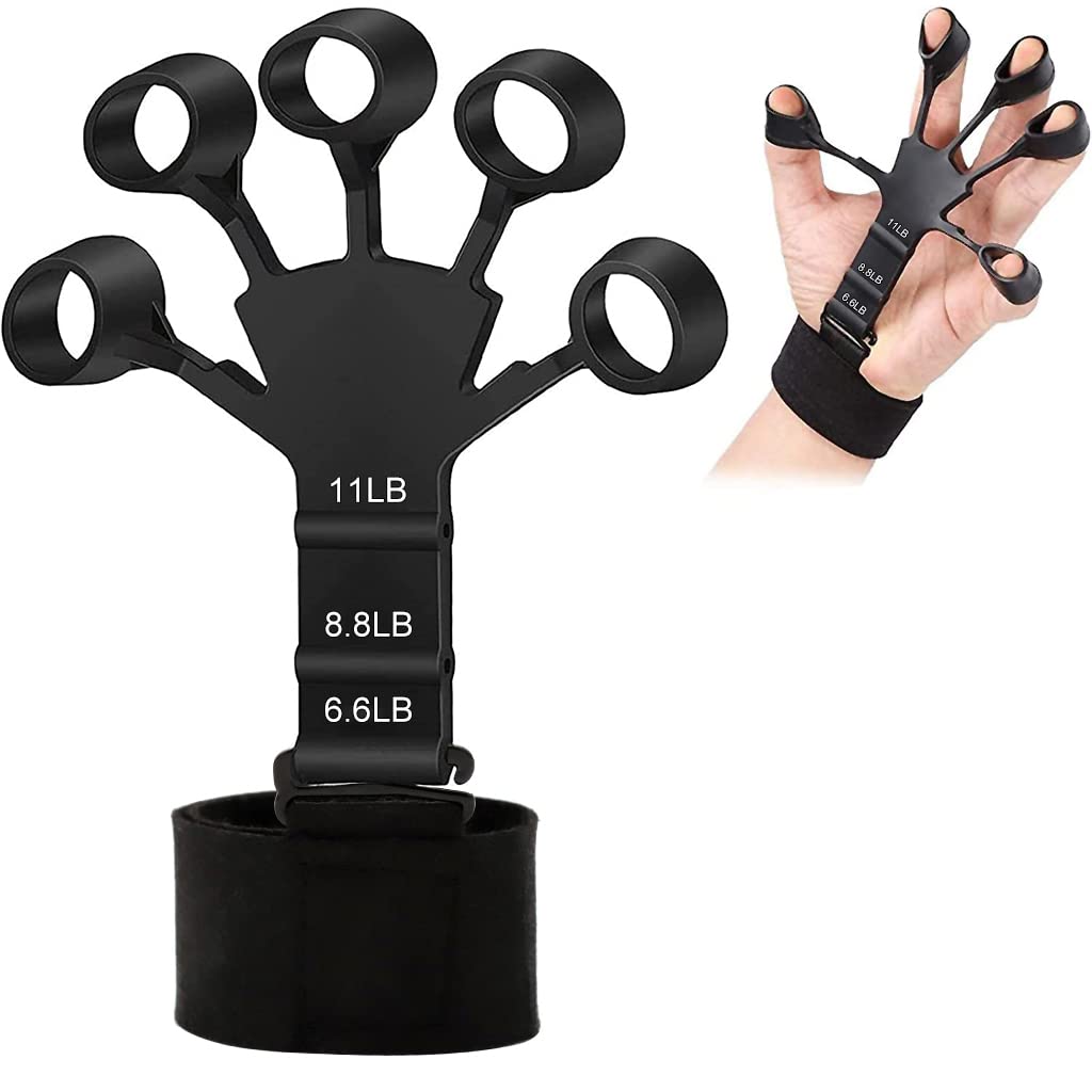 Proberos 2023 New Finger Gripper for Veins, 3 Gears Adjustable Silicone Finger Exercise Equipment For Finger Grip & Exercise, Finger Stretcher Trainer Stress Relief Improve Finger Dexterity Proberos 2023 New Finger Gripper for Veins, 3 Gears Adjustable Silicone Finger Exercise Equipment For Finger Grip & Exercise, Finger Stretcher Trainer Stress Relief Improve Finger Dexterity